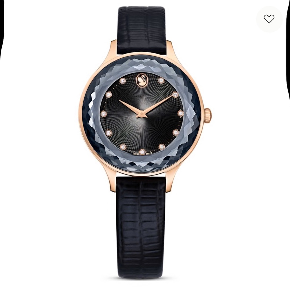 Swarovski Nova Watch Black and Silver Smartwatch